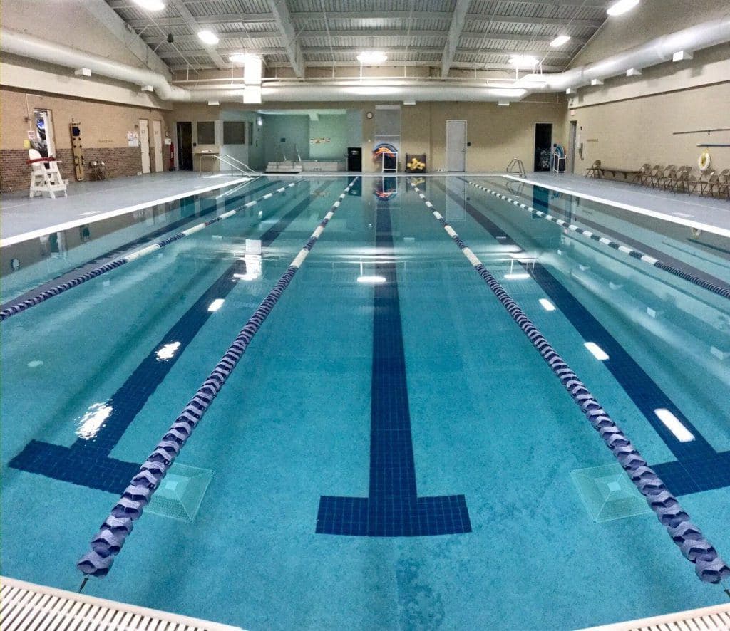 Lap pool at the facility